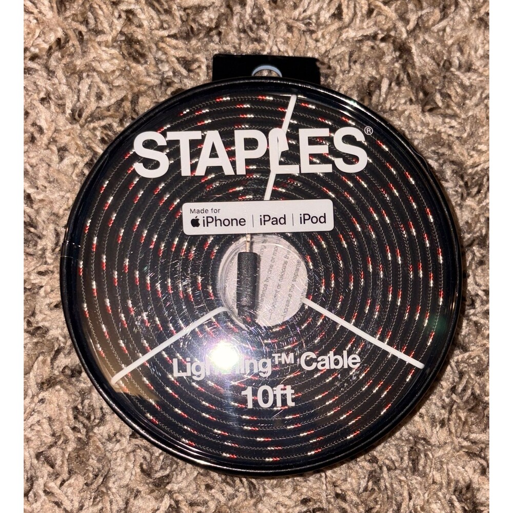 10FT MFi Certified‎ iPhone Fabric Braided Lightning to USB-A Charging Cable